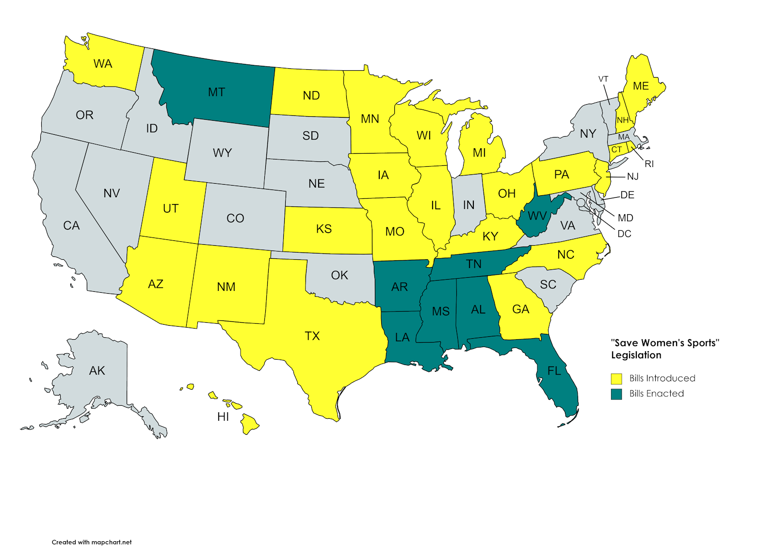 AntiTransgender Bills Being Introduced & Enacted by State Legislatures